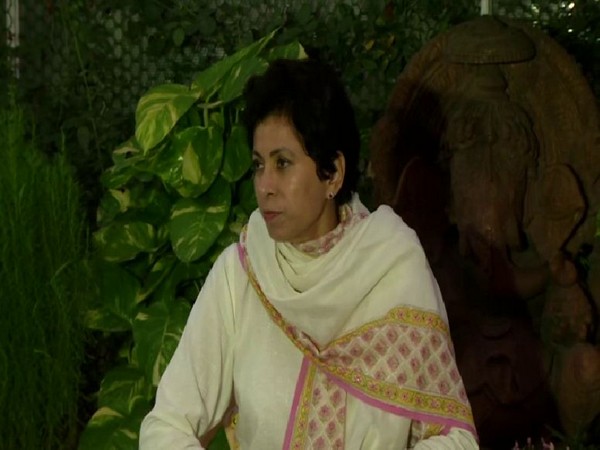 Haryna Congress chief Kumari Selja talking to reporters in New Delhi on Friday. Photo/ANI