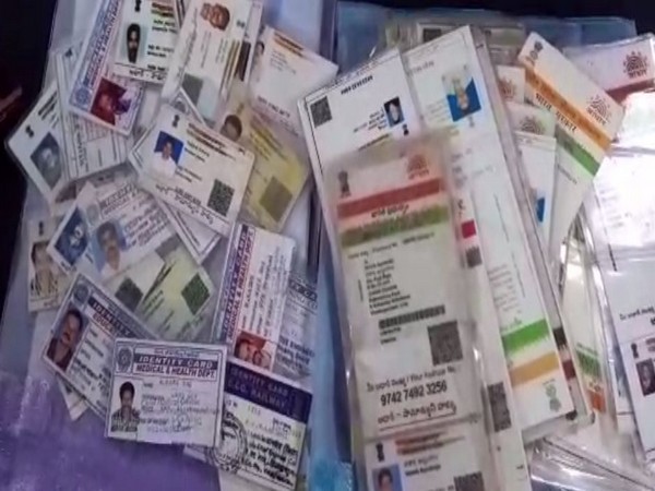 A haul of fake documents was recovered from the house of one of the accused by the police. Photo/ANI