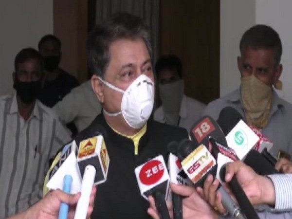 Rajendra Trivedi, Gujarat Assembly Speaker while speaking to reporters. (Photo/ANI)