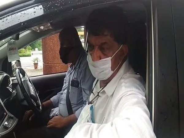 Speaker of the Goa legislative assembly Rajesh Patnekar speaking to ANI on Friday (Photo/ANI)