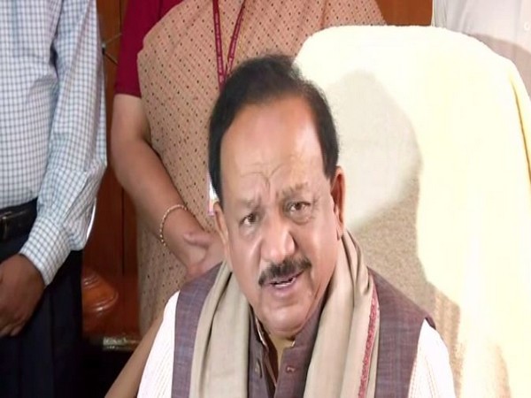 Union Health Minister Harsh Vardhan speaking to media in Delhi on Tuesday (ANI)
