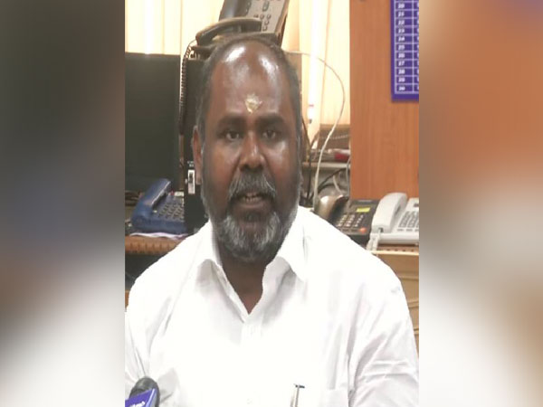 Tamil Nadu Revenue Minister RB Udhayakumar speaking to reporters on Sunday in Chennai. Photo/ANI