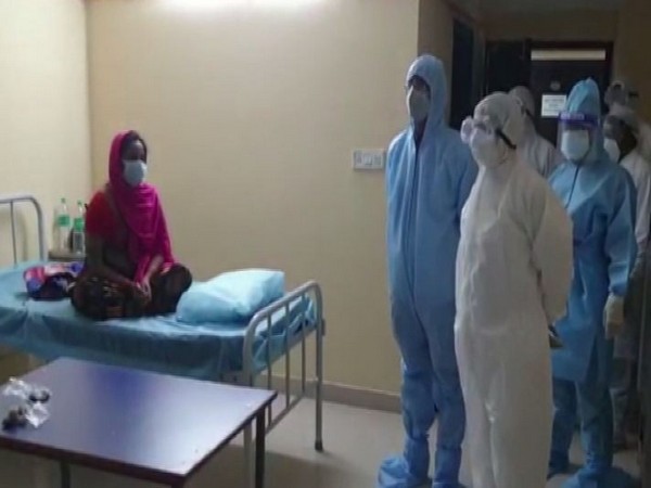 Telangana Health Minister Eatala Rajender inspected TIMS (Photo/ANI)