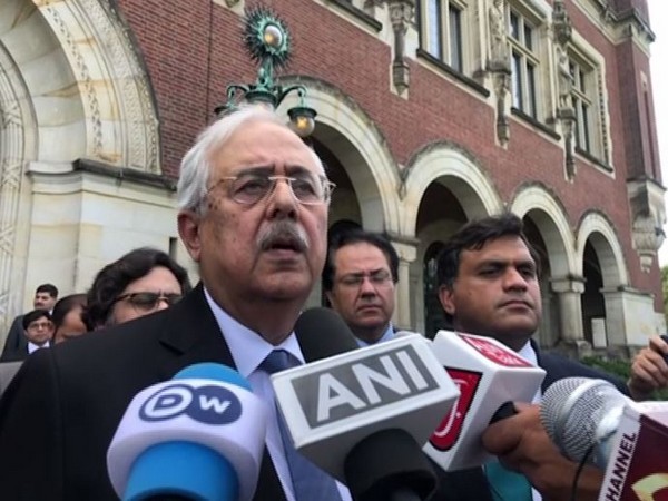 Attorney General for Pakistan Anwar Mansoor Khan speaking to media persons. Photo/ANI