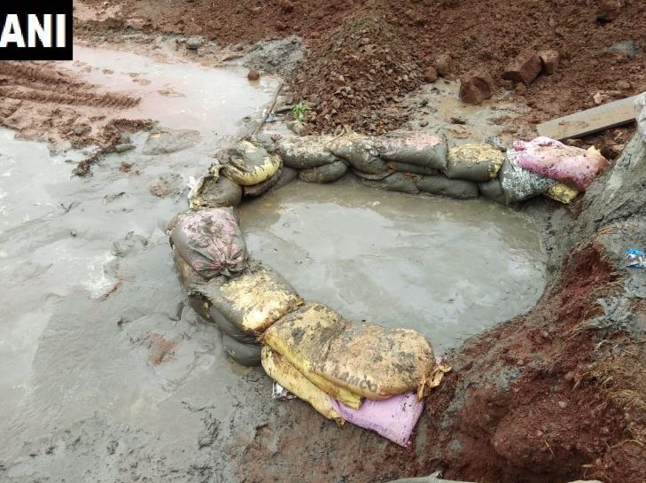 Borewell in Nadukattupatti, Tiruchirappalli in which Sujith Wilson fell and lost his life, was filled and sealed on Tuesday (Photo/ANI)