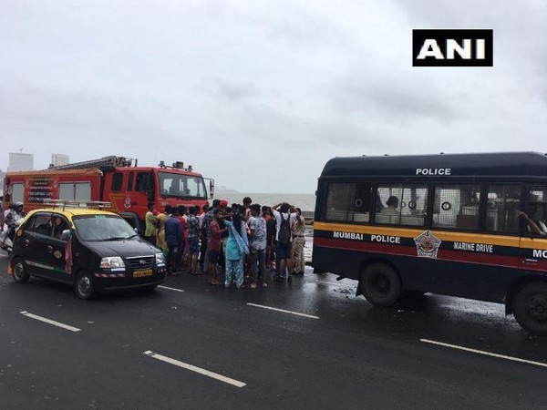 Two people drowned at Marine Drive, rescue operation is underway (Photo/ANI)