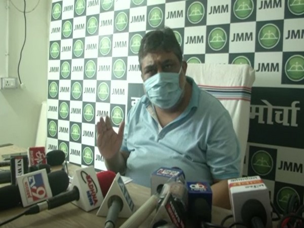 Jharkhand Mukti Morcha (JMM) General Secretary, Suprio Bhattacharya (Photo/ANI)