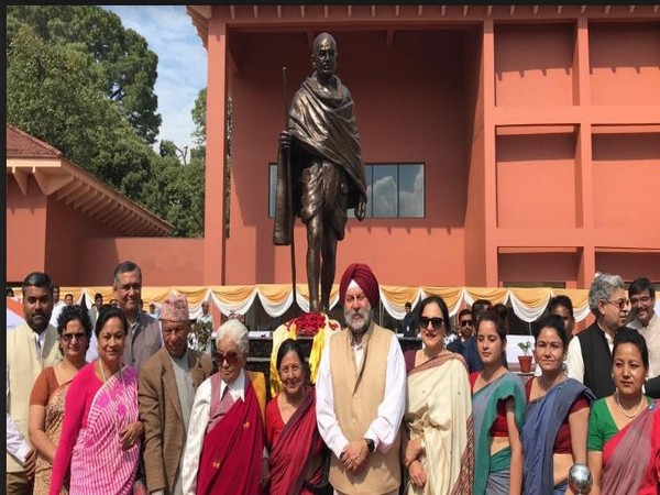 Indian Head of Mission to Nepal, Manjeev Singh Puri with other other dignitaries and guests in Nepal on Wednesday