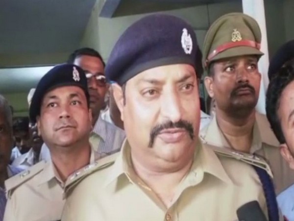 Sunil Kumar Singh, Senior Superintendent of Police (SSP), Etah while speaking to reporters on Saturday. Photo/ANI