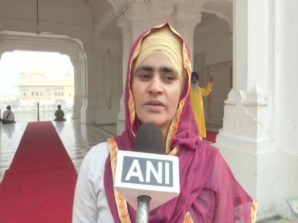 Rajwant Kaur, a devotee speaking to ANI on Friday (Photo/ANI)