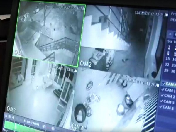 CCTV footage from TDP leader Adusumilli Venkateswara Rao's house