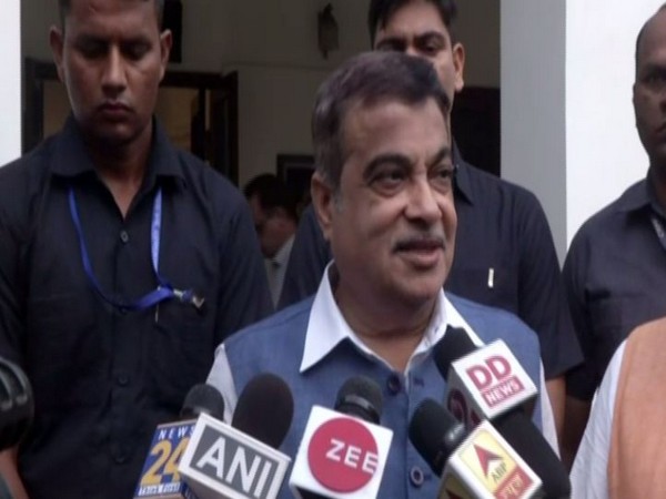 Road Transport and Highways Minister Nitin Gadkari while speaking to the reporters on Thursday. (Photo/ANI)