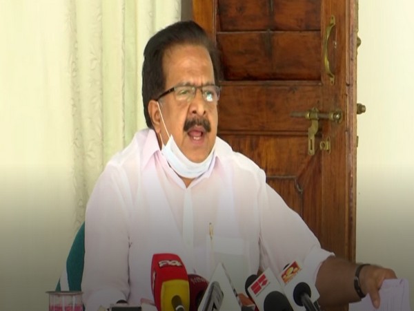 Opposition Leader Ramesh Chennithala during press meet (Photo/ANI)