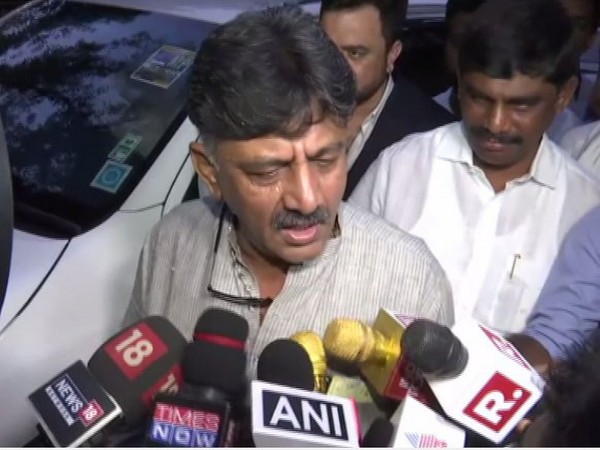 Congress leader DK Shivakumar while speaking to reporters in New Delhi on Friday. (Photo/ANI)