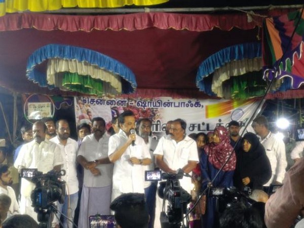 DMK President MK Stalin in Chennai on Monday (Photo/ANI)