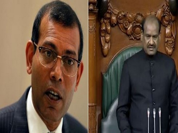 Maldivian Parliament Speaker Ibrahim Mohamed Solih and Lok Sabha Speaker Om Birla. (File photo)