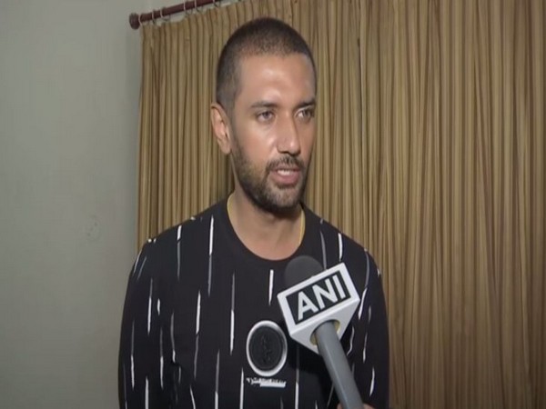  Lok Janshakti Party (LJP) president Chirag Paswan speaking to ANI on Staurday (Photo/ANI)