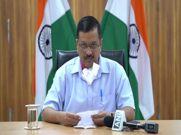 Delhi Chief Minister Arvind Kejriwal while briefing the media on Monday. (Photo/ANI)