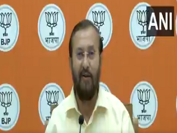 Union Minister of Information and Broadcasting Prakash Javadekar (Photo/ANI)