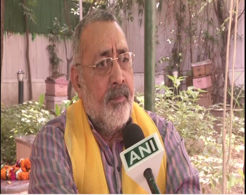 BJP leader Giriraj Singh speaks to ANI in New Delhi on Tuesday. [Photo/ANI]