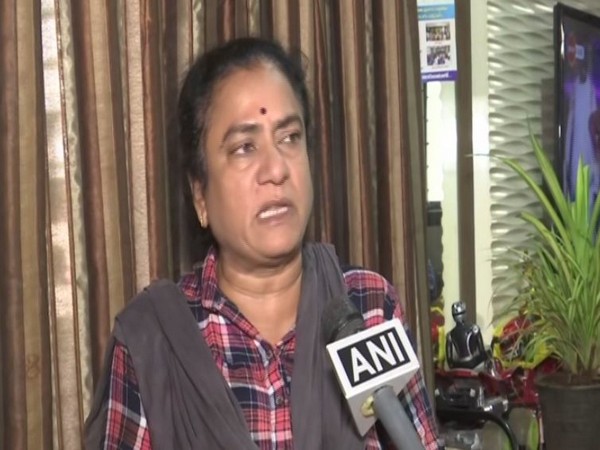 Activist Sandhya talking to ANI on Saturday in Hyderabad. Photo/ANI