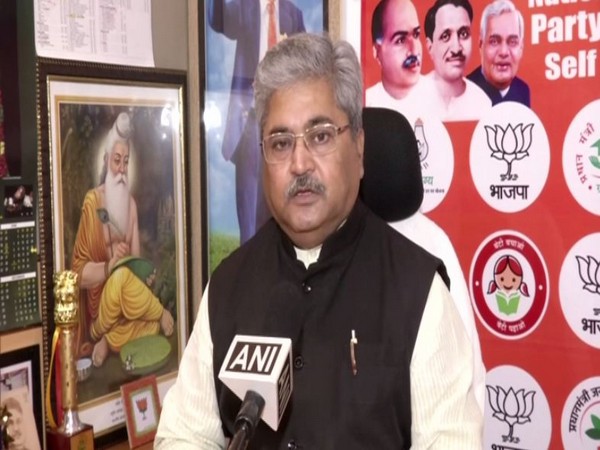 BJP national general secretary Dushyant Gautam speaking to ANI  in New Delhi on Saturday. (Photo/ANI)