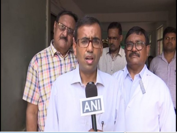 Sonbhadra DM Ankit Agarwal speaking to ANI on Saturday. Photo/ANI