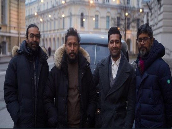 Actor Vicky Kaushal with team of film 'Sardar Udham Singh'