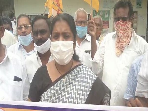 Telugu Desam Party (TDP) leader and former MLA Tangirala Saumya (Photo/ANI)