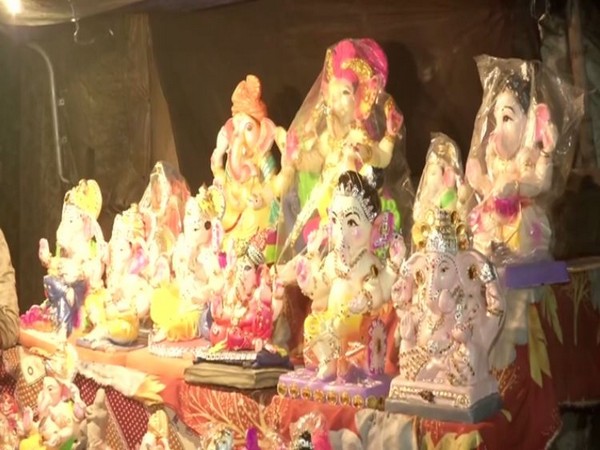 Ganesh idol market in Delhi. (Photo/ANI)