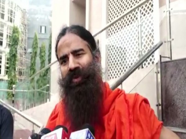 Baba Ramdev speaking to reporters in Haridwar on Friday. Photo/ANI