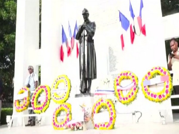 French soldiers' memorial at Puducherry. Photo/ANI