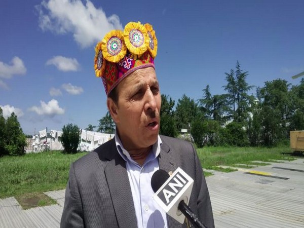 Himachal Pradesh Minister Ramlal Markande was airlifted from Kaza to Shimla after being stuck in the Lahaul and Spiti district for the last three days. (Photo/ANI)