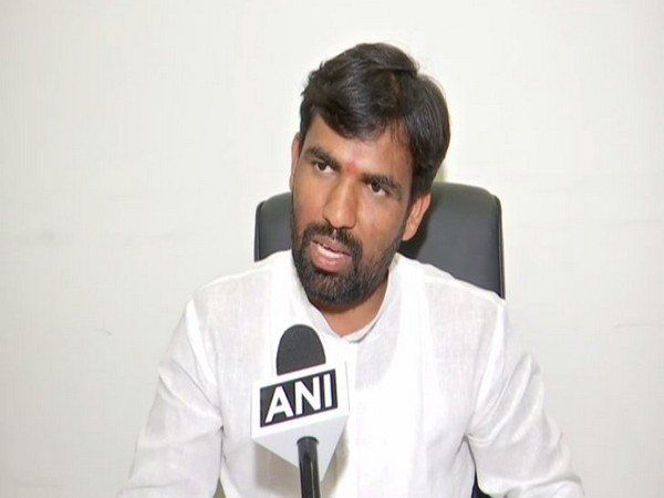 BJP MLA Ram Satpute speaking to ANI on Saturday. Photo/ANI