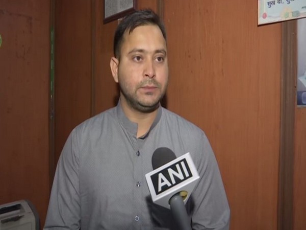 RJD leader Tejashwi Yadav speaking to ANI (Photo/ANI)