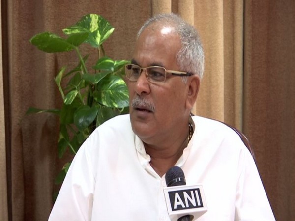 Chhattisgarh Chief Minister Bhupesh Baghel while speaking to ANI on Thursday. (Photo/ANI)