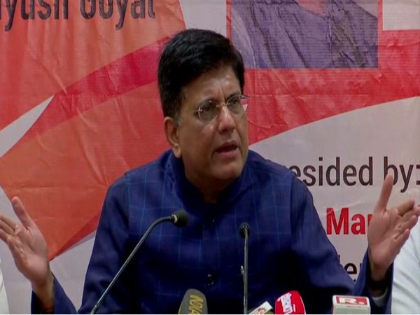 Union Minister Piyush Goyal while speaking to the reporters on Friday in Mumbai (Photo/ANI)