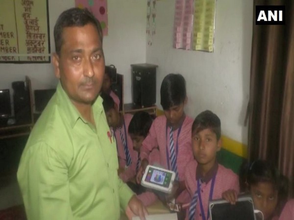 Principal of Prathmik Vidyalaya Chitaipur (Photo/ANI)