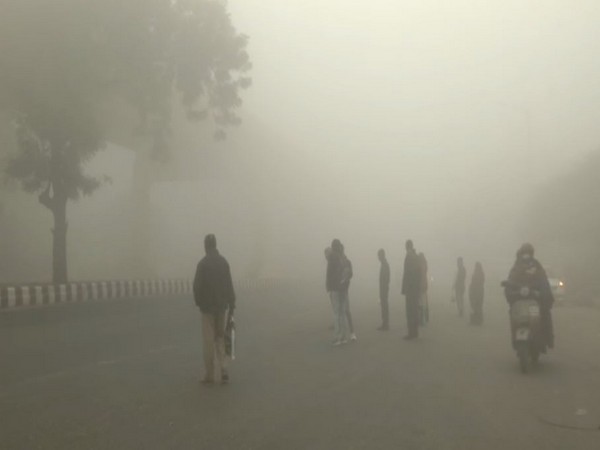 A layer of dense fog covered the Vasant Vihar area in Delhi on Monday morning (Photo/ANI)