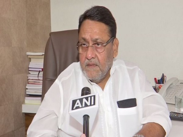 NCP leader Nawab Malik while speaking to ANI on Tuesday (Photo/ANI)