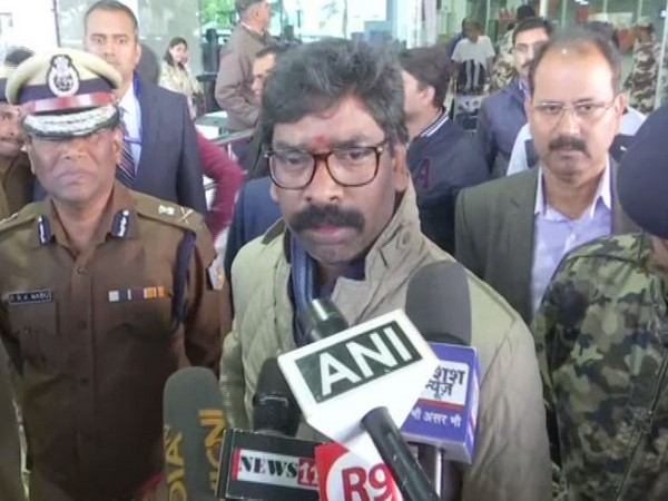 Jharkhand Chief Minister Hemant Soren while speaking to the reporters on Thursday (Photo/ANI)