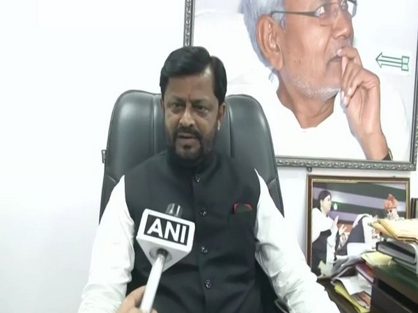 Janata Dal (United) leader Sanjay Singh speaking to ANI on Wednesday. (Photo/ANI) 