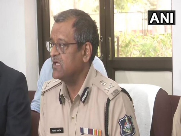 Ahmedabad Commissioner of Police (CP) Ashish Bhatia while addressing reporters on Sunday. (Photo/ANI)