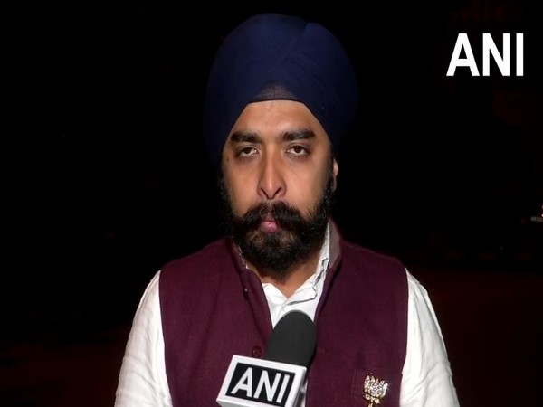 BJP candidate from Hari Nagar constituency, Tajinder Pal Singh Bagga while speaking to ANI on Friday (Photo/ANI)