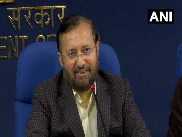 Union Minister Prakash Javadekar while speaking to the reporters in New Delhi on Wednesday. (Photo/ANI)