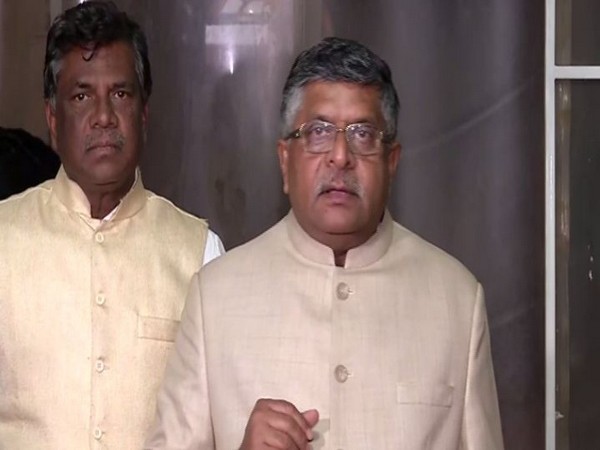 Union Minister Ravi Shankar Prasad (Photo/ANI)