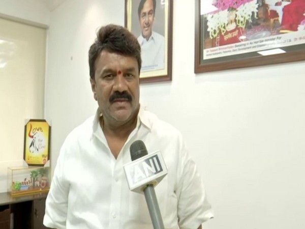 Minister of Fisheries and Animal Husbandry, Talasani Srinivas Yadav speaking to ANI (Photo/ANI)
