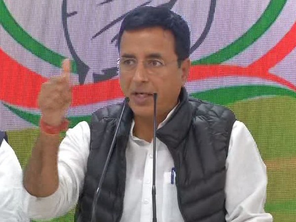 Congress spokesperson Randeep Singh Surjewala addressing a press conference in New Delhi on Wednesday. Photo/ANI