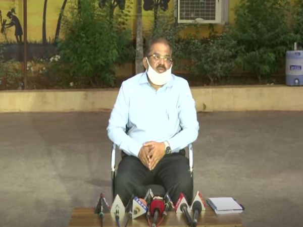 Krishna District Collector A. Md. Imtiaz speaking to reporters on Tuesday (Photo/ANI)