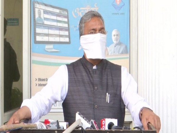 : Uttarakhand Chief Minister Trivendra Singh Rawat while addressing the media persons in Dehradun on Monday (Photo/ANI)